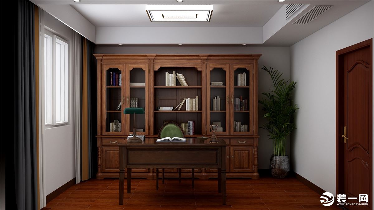 中式风格的设计遵循着对称性的家具摆放，同时在古典形式的家具中采用现代感的设计形式