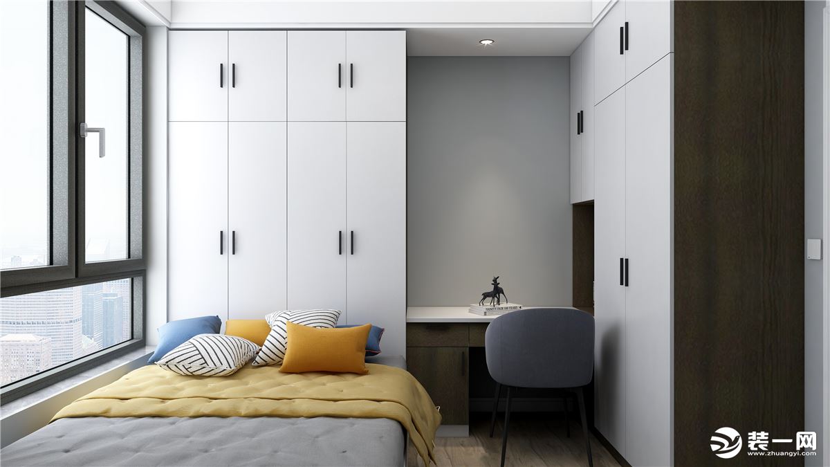 次卧做了榻榻米的设计，极大地增大了储物空间 房间的实用度也进行了全面的提升。
