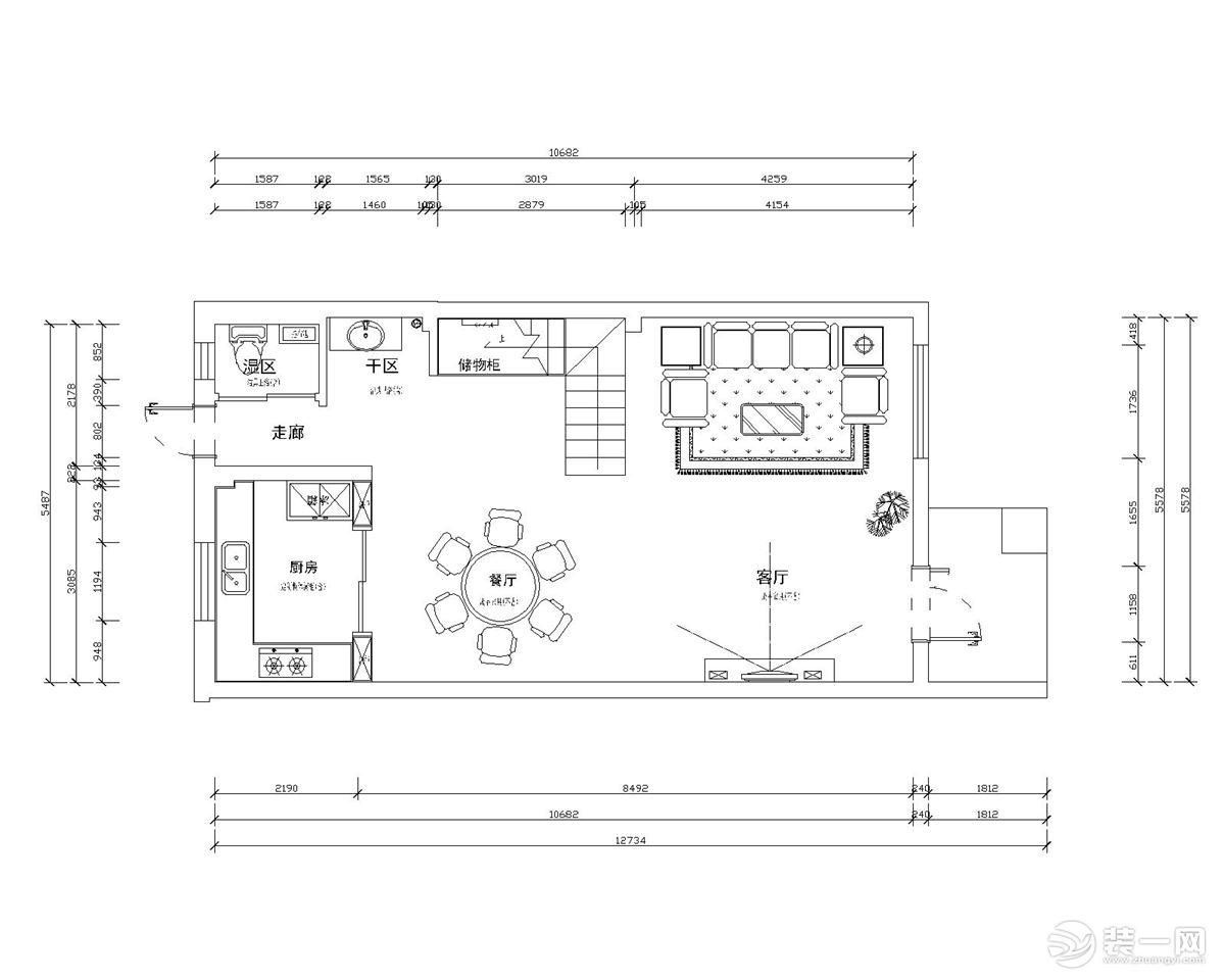 一樓平面戶型結(jié)構(gòu)