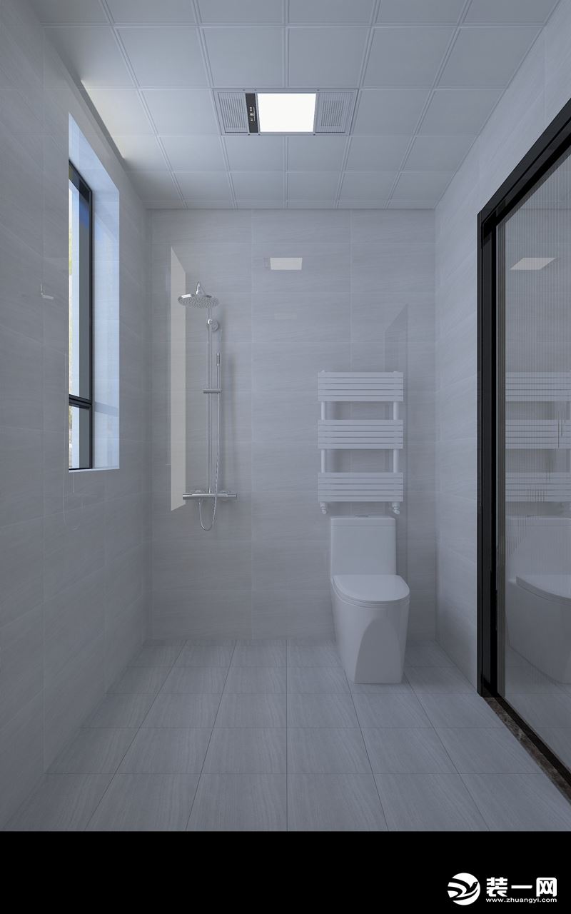 卫生间做干湿分离，避免了每次洗澡时水花溅的到处都是。提高了居住者的生活效率。