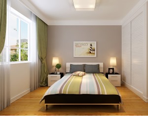 卧室是休息场所，整个搭配不用太繁琐，简单的色调让空间显得大方，干净。让卧室充满了温暖的氛围