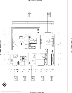 三室两厅两卫的平面户型方案