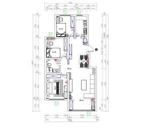 三室两厅一卫的平面户型方案