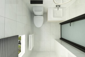 卫生间改洗手盆独立出来，满足不同的功能需求，更加方便使用，提高采光，从视觉上也扩大了干区空间。