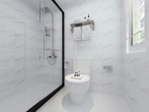 卫生间里面干湿分离的设计让空间动线分开，方便生活上的使用性。
