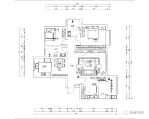 3室2卫两厅的平面户型方案