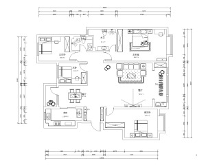 4室2卫两厅的平面户型方案