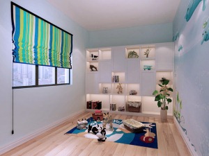 合肥实创装饰—中环城—158平米—三居室—现代简约—卧室装修效果图