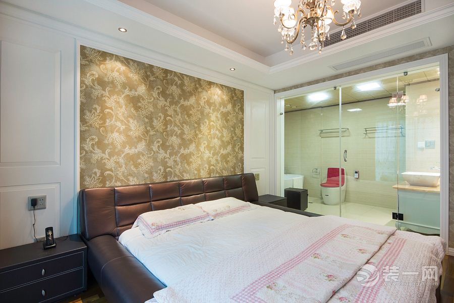 郑州五月花140平三居室现代简约风格卧室效果图
