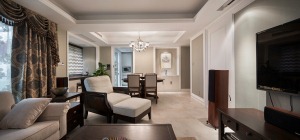 郑州五月花140平三居室现代简约风格客厅效果图