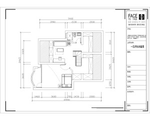郑州远洋香奈140平三居室简约美式风格二层平面布置效果图展示