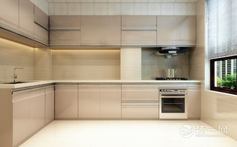哈尔滨盛和世纪94平米三居室现代风格厨房