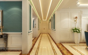 哈尔滨盛和世纪100平米三居室地中海风格走廊