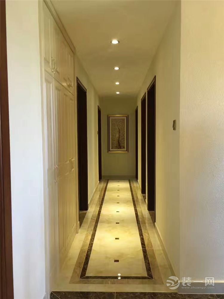 东方美地 112平 三居室 造价12万 美式装修风格走廊