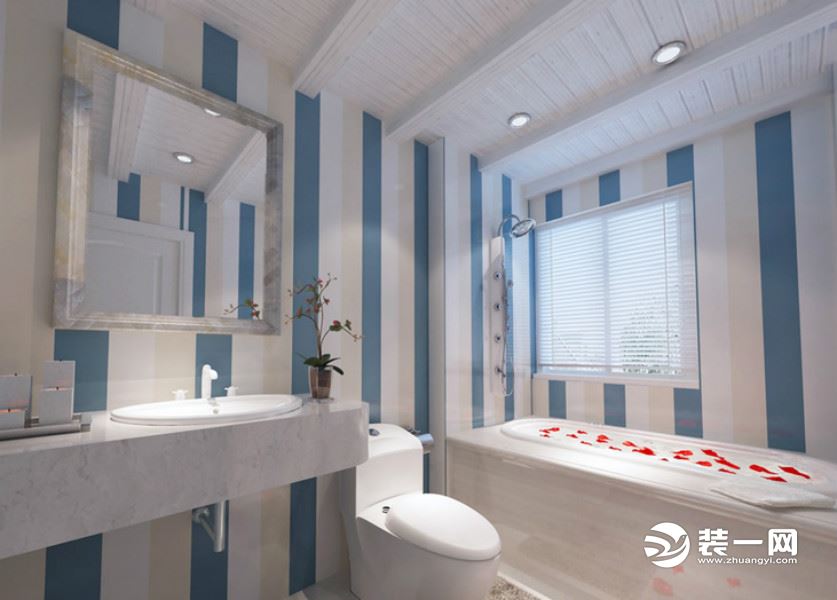 地中海洗手间+浴缸
