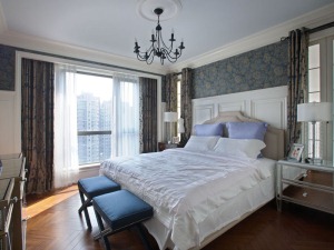 生活家装饰149平方平谷·万德福广场浪漫地中海风格仅需23万-主卧室