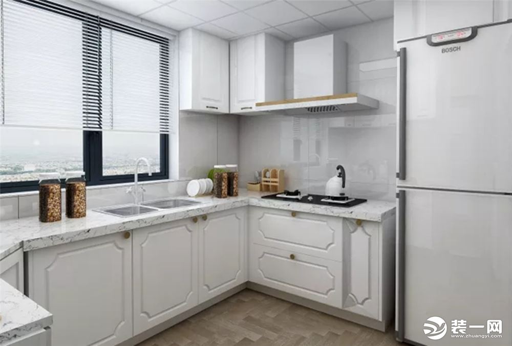 94平三居室北欧风格装修厨房效果图