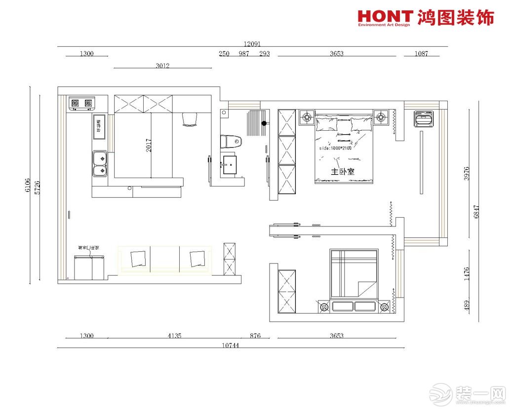 现代简约平面图