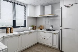 94平三居室北欧风格装修厨房效果图