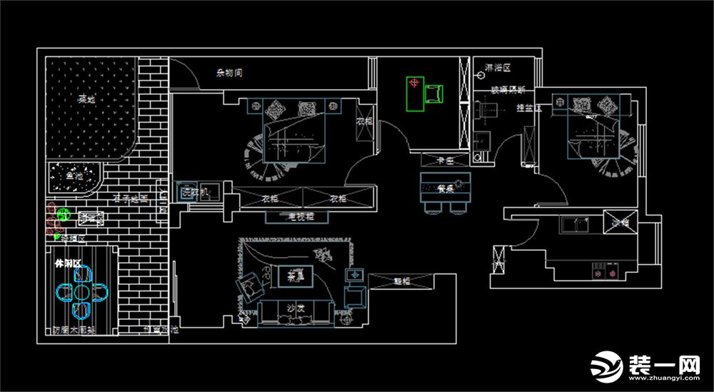 17353504997（微信）|官庄豪庭89平米现代风格装修效果图设计图