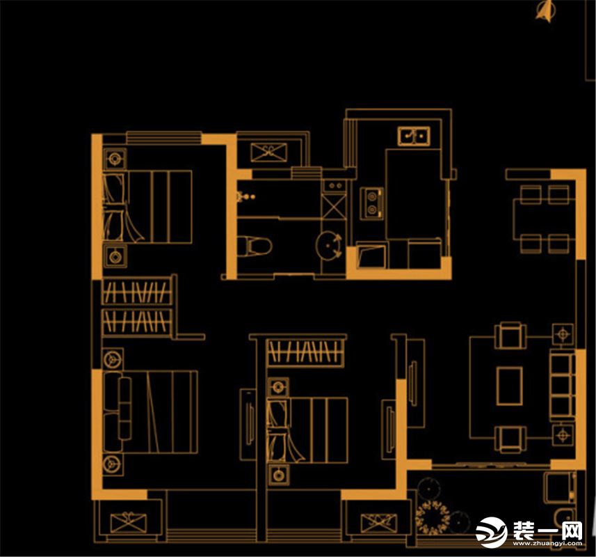 【安然居装饰】恒基旭辉城89平现代   预约设计：18550504103简约而不简单