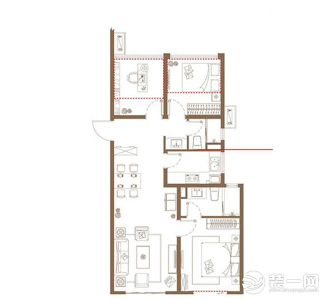 柜上边的储物空间，给爱旅游的业主放置纪念品或者展示收藏。