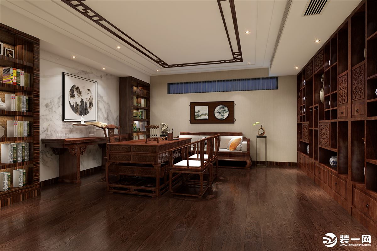 保利茉莉公馆别墅项目装修现代风格设计案例展示，上海腾龙别墅设计作品，欢迎品鉴！