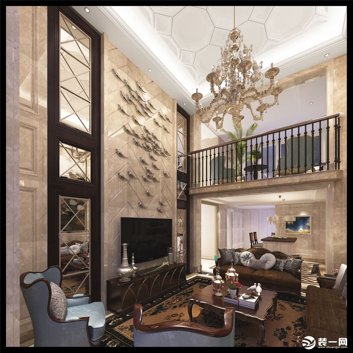 玉兰花苑项目装修设计案例展示，上海腾龙别墅设计作品