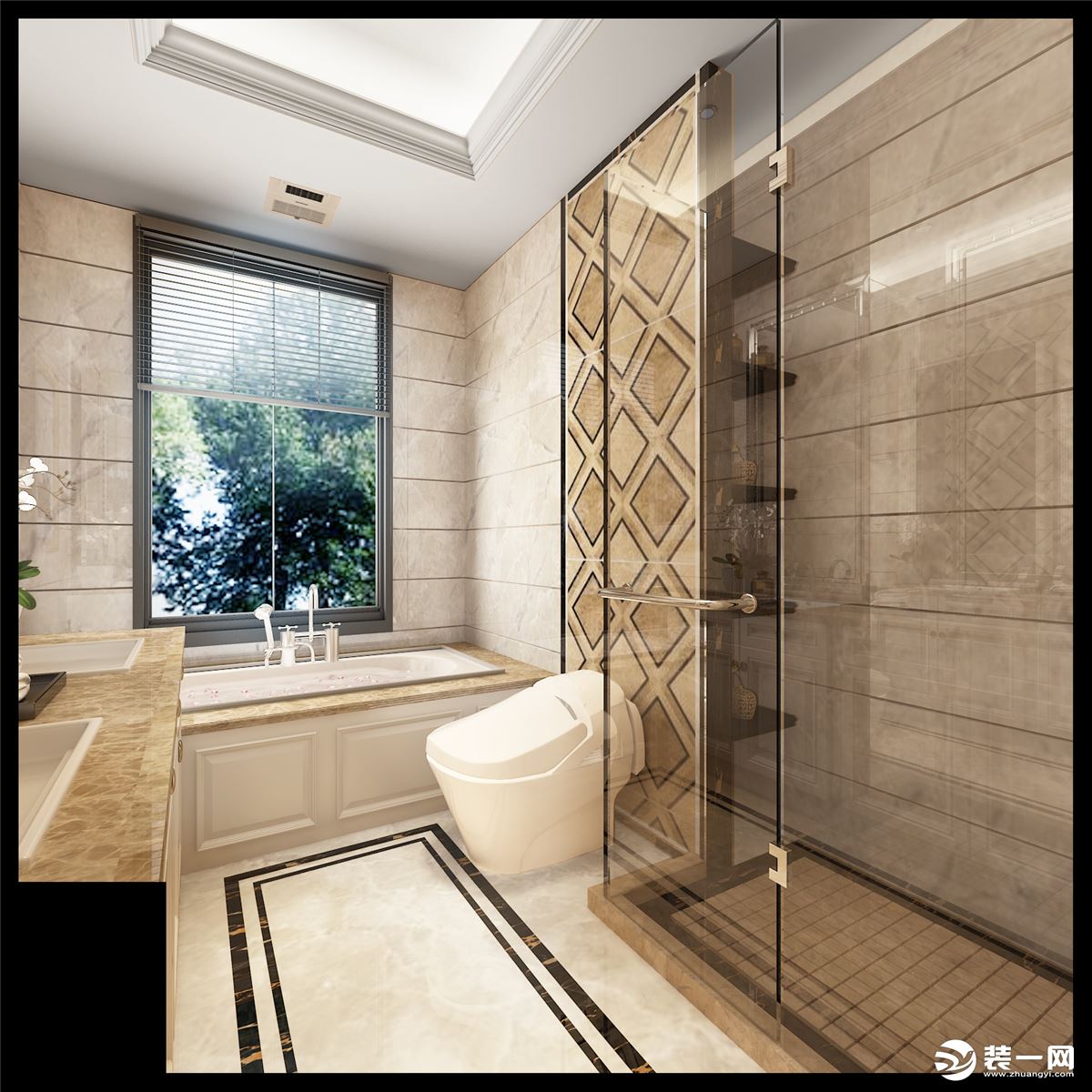玉兰花苑项目装修设计案例展示，上海腾龙别墅设计作品