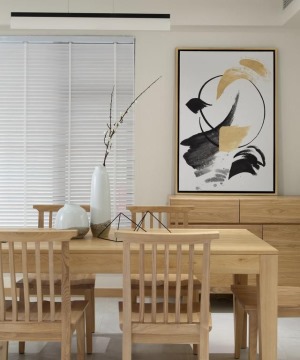 联排别墅中式原木风装修效果图 简洁舒适的居家生活空间