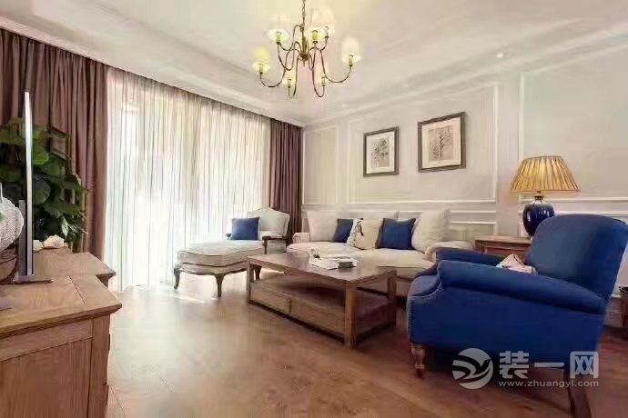 【重庆生活家装饰】融创凡尔赛98平方简美风格案例-沙发
