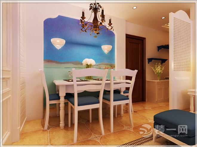 【重庆生活家装饰】88平方地中海混搭风格案例-餐桌