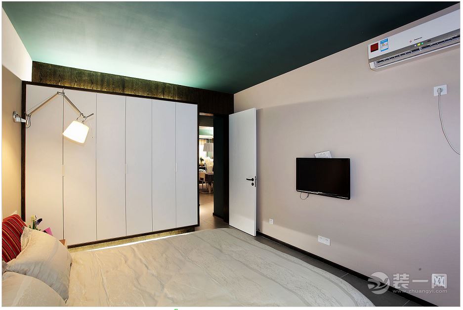 重庆生活家装饰 | 90m2现代深色系风格装修效果图 卧室