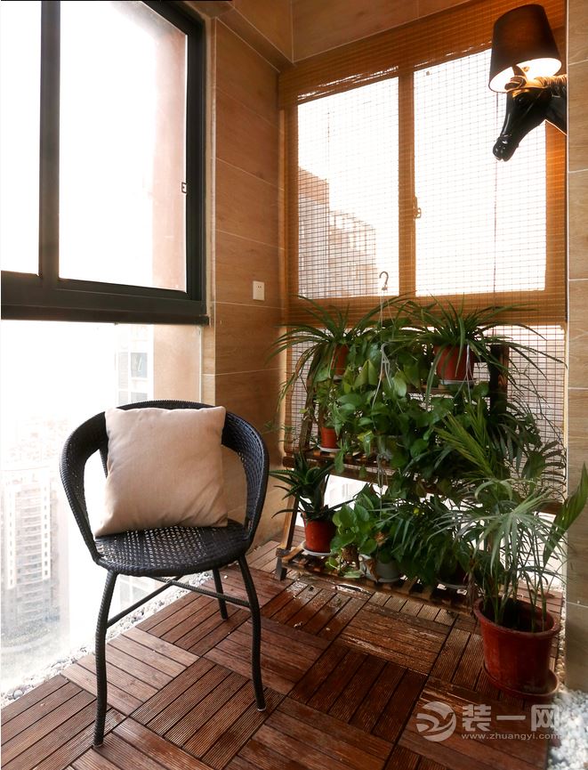 重庆生活家装饰 | 110m²现代风格装修效果图 阳台