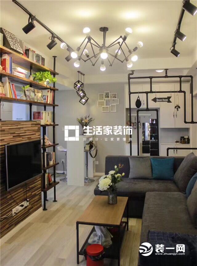 重庆生活家装饰 | 60m2LOFT风格装修实景图 客厅