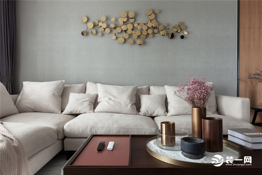 重庆生活家装饰 | 现代轻奢风格案例 沙发背景