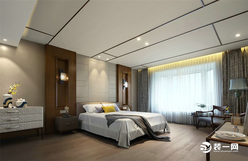 重庆生活家装饰|金域蓝湾130平方中式风格案例 卧室