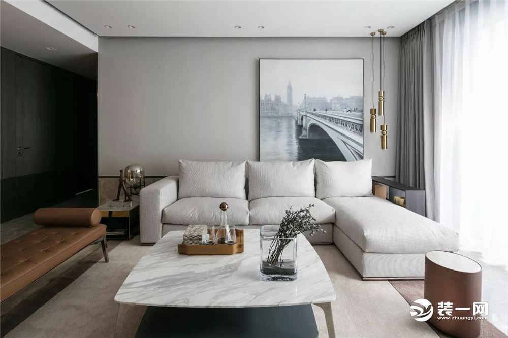 生活家装饰|190平方大平层新中式风格案例 沙发