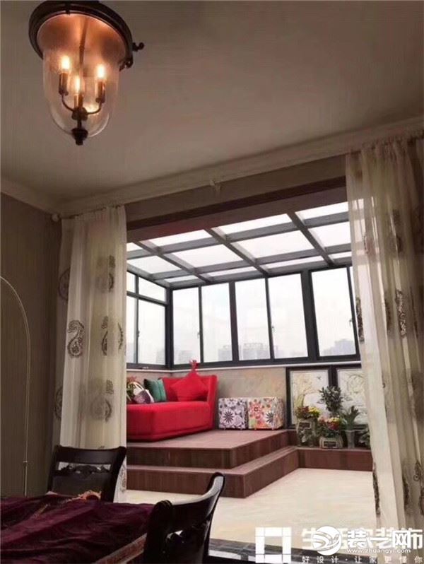 重庆生活家装饰 | 130m²简美式风格装修实景图 阳台