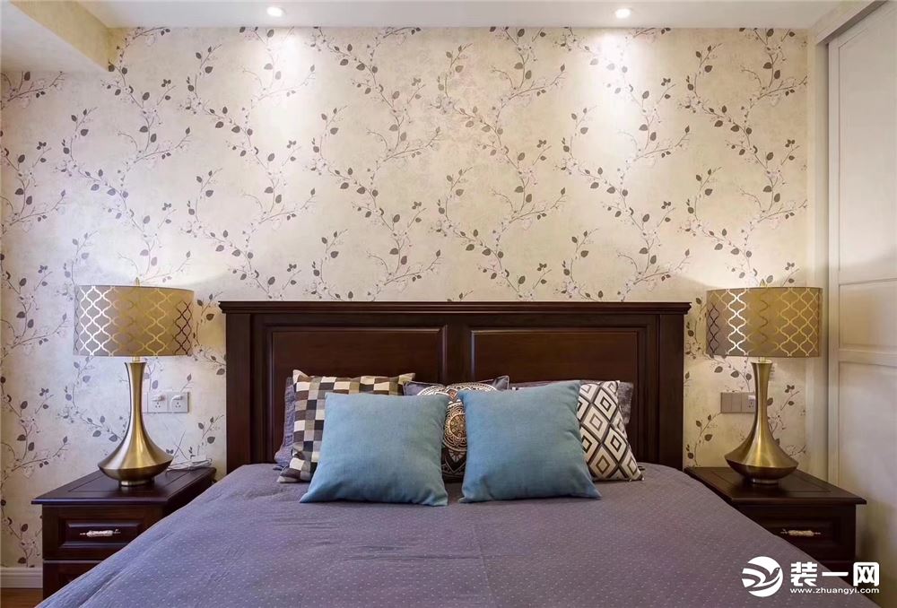 重庆生活家装饰|120平方现代美式风格装修案例 卧室