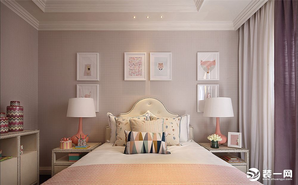 重庆生活家装饰 | 130m2现代美式风格装修设计案例 卧室