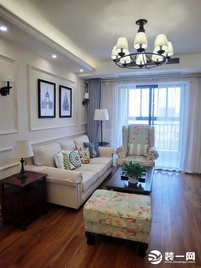 重庆生活家装饰 | 105平美式风格三居室装修案例设计 客厅