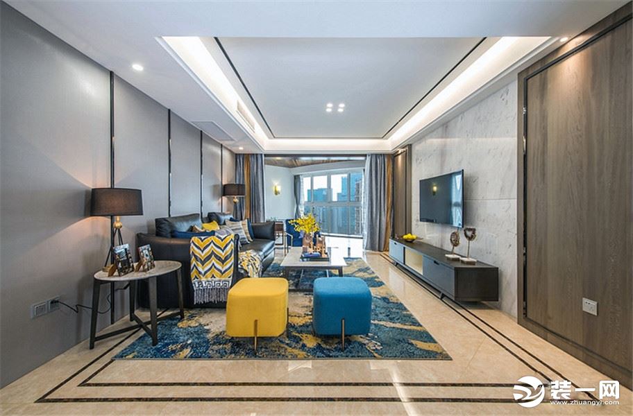 重庆生活家装饰 | 150m²现代简约港式风情设计案例  客厅