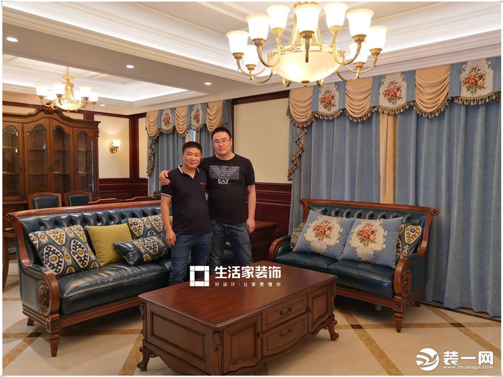 重庆生活家装饰 | 龙湖好望山150平方美式风格装修设计案例实景  沙发