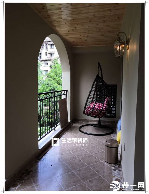 重庆生活家装饰 | 龙湖好望山150平方美式风格装修设计案例实景  阳台