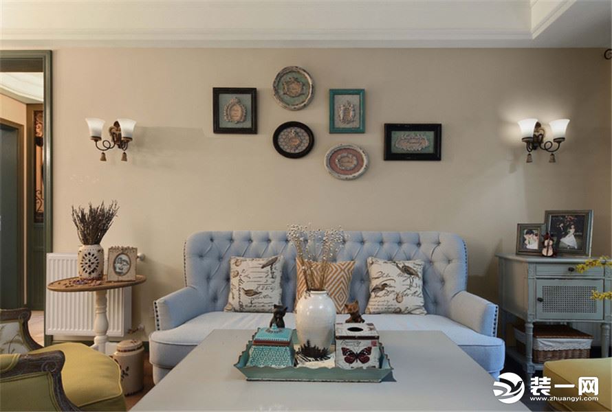重庆生活家装饰 | 100m²美式风格装修设计案例  沙发
