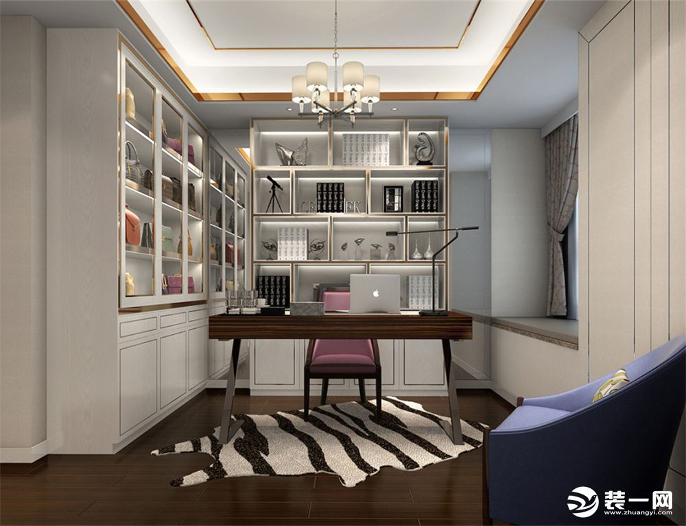 重庆生活家装饰 | 130m²轻奢现代风格案例设计 书房
