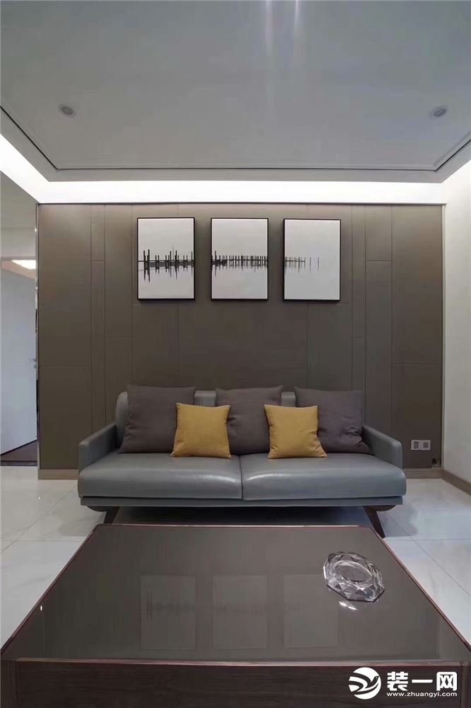 重庆生活家装饰 | 南滨6号 现代台式风格装修设计案例  沙发