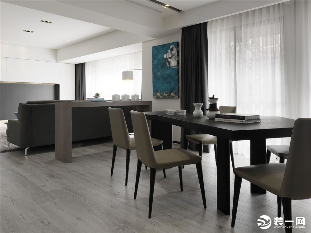 重庆生活家装饰 | 128m²现代简约风格设计案例  客厅餐厅