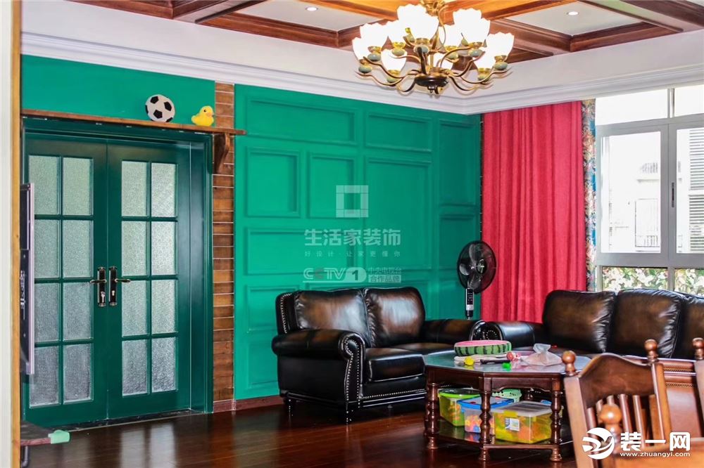 重庆生活家装饰 | 江南小区182m2美式风格装修实景 沙发